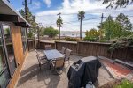 BBQ and picnic table with great views for outdoor dining